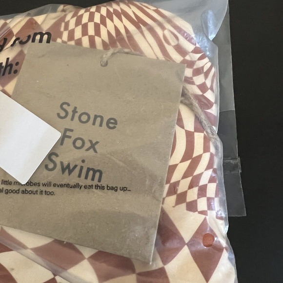 NWT Stone Fox x Free People Azalea One Piece in Caramel Check Size XL X Large - Picture 5 of 6